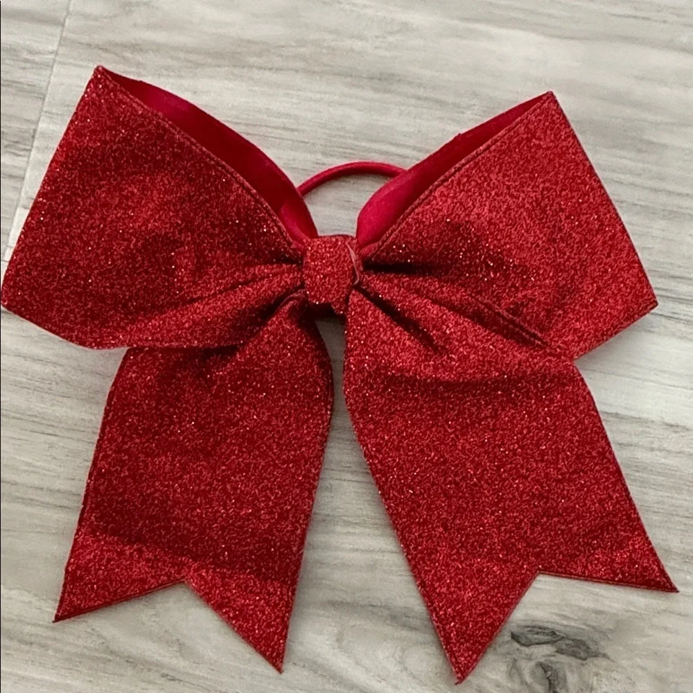 NWOT Red and White Hair Bows